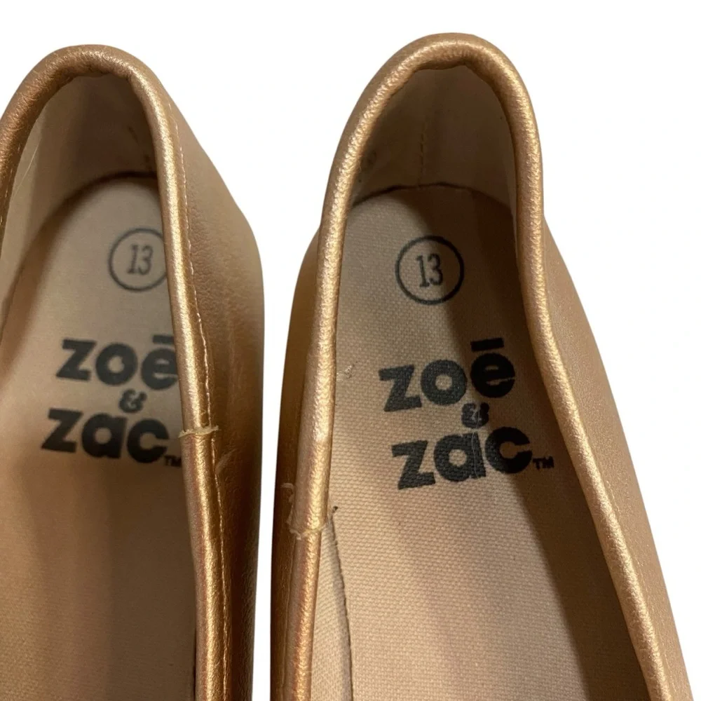 ZOE & ZAC Shoes Ballet Flats Size 13 Rose Gold Padded Footbed